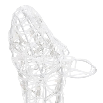 Kerstversiering rendierfamilie 160 LED's koudwit acryl