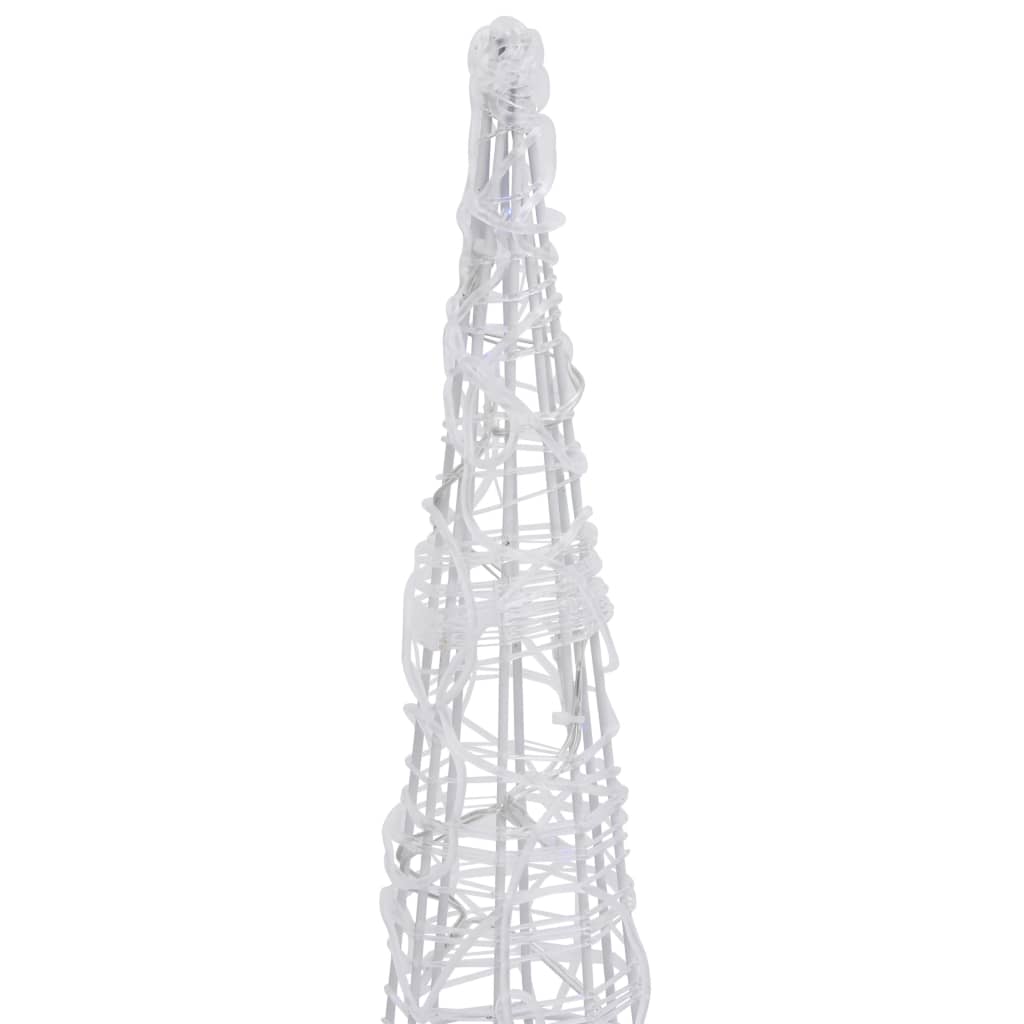 Lichtkegel decoratief LED koudwit 90 cm acryl