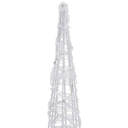 Lichtkegel decoratief LED koudwit 90 cm acryl