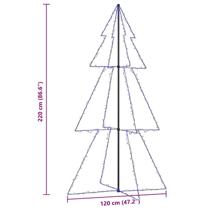 Conical Christmas tree 300 LEDs indoor and outdoor 120x220 cm