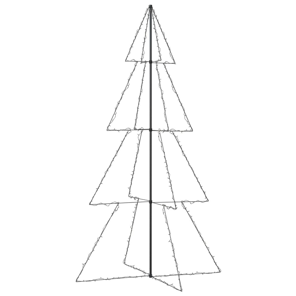 Kegelkerstboom 360 LED's binnen en buiten 143x250 cm