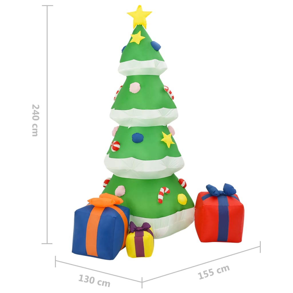 Christmas decoration inflatable Christmas tree LED indoor/outdoor 240 cm