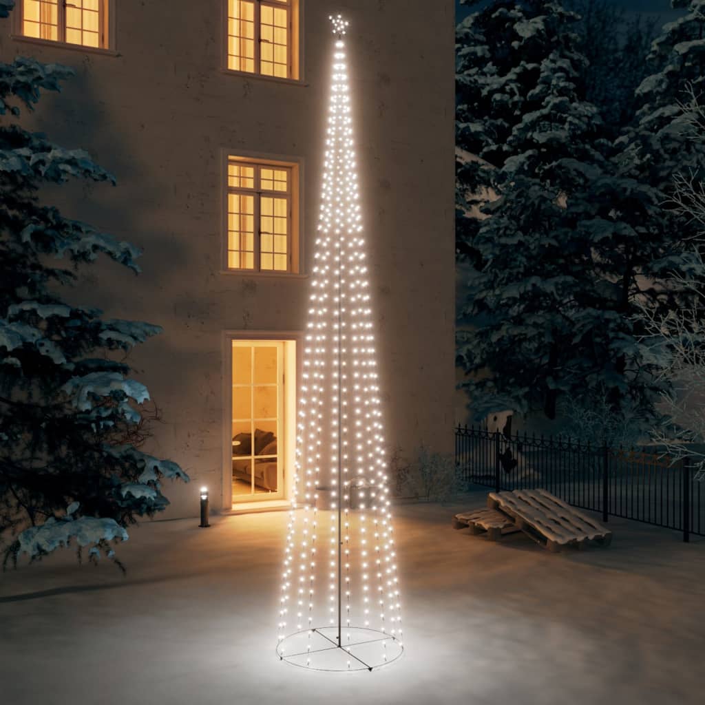 Kegelkerstboom 752 koudwitte LED's 160x500 cm