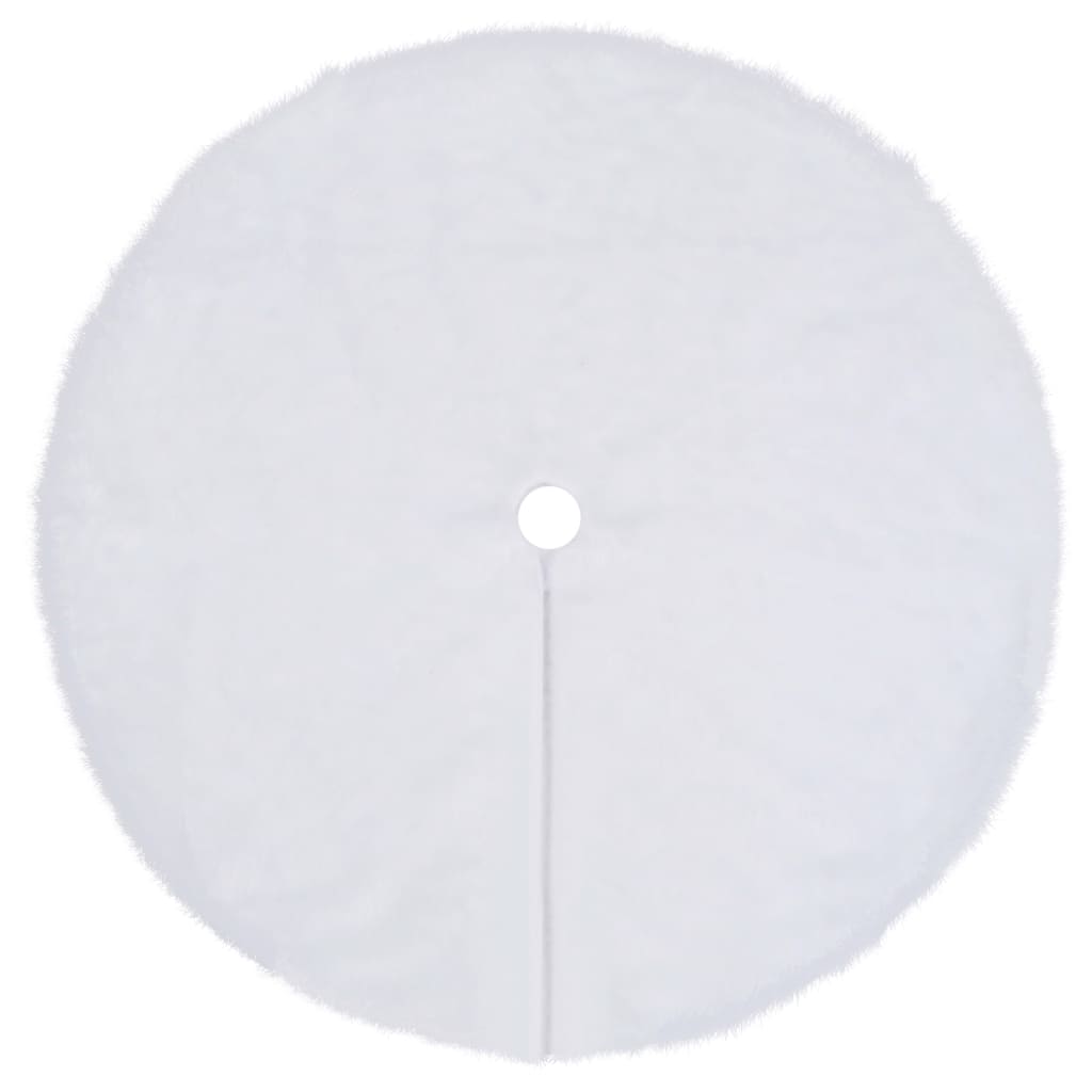 Christmas tree skirt 150 cm faux fur white