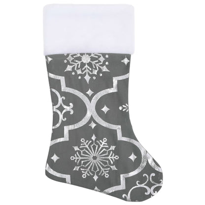 Kerstboomrok luxe met sok 150 cm stof grijs