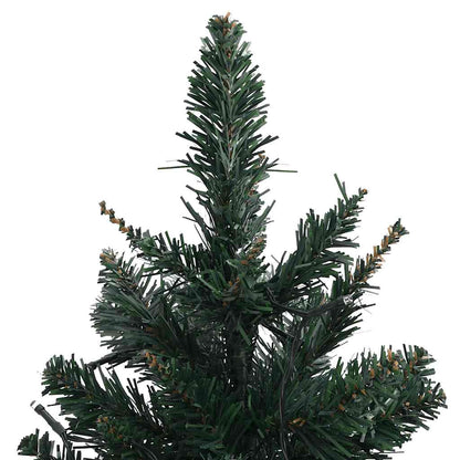 Kunstkerstboom met verlichting en standaard 60 cm PVC groen