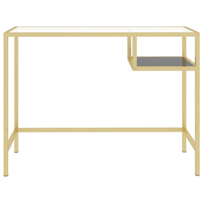 Computer desk 100x36x74 cm tempered glass transparent