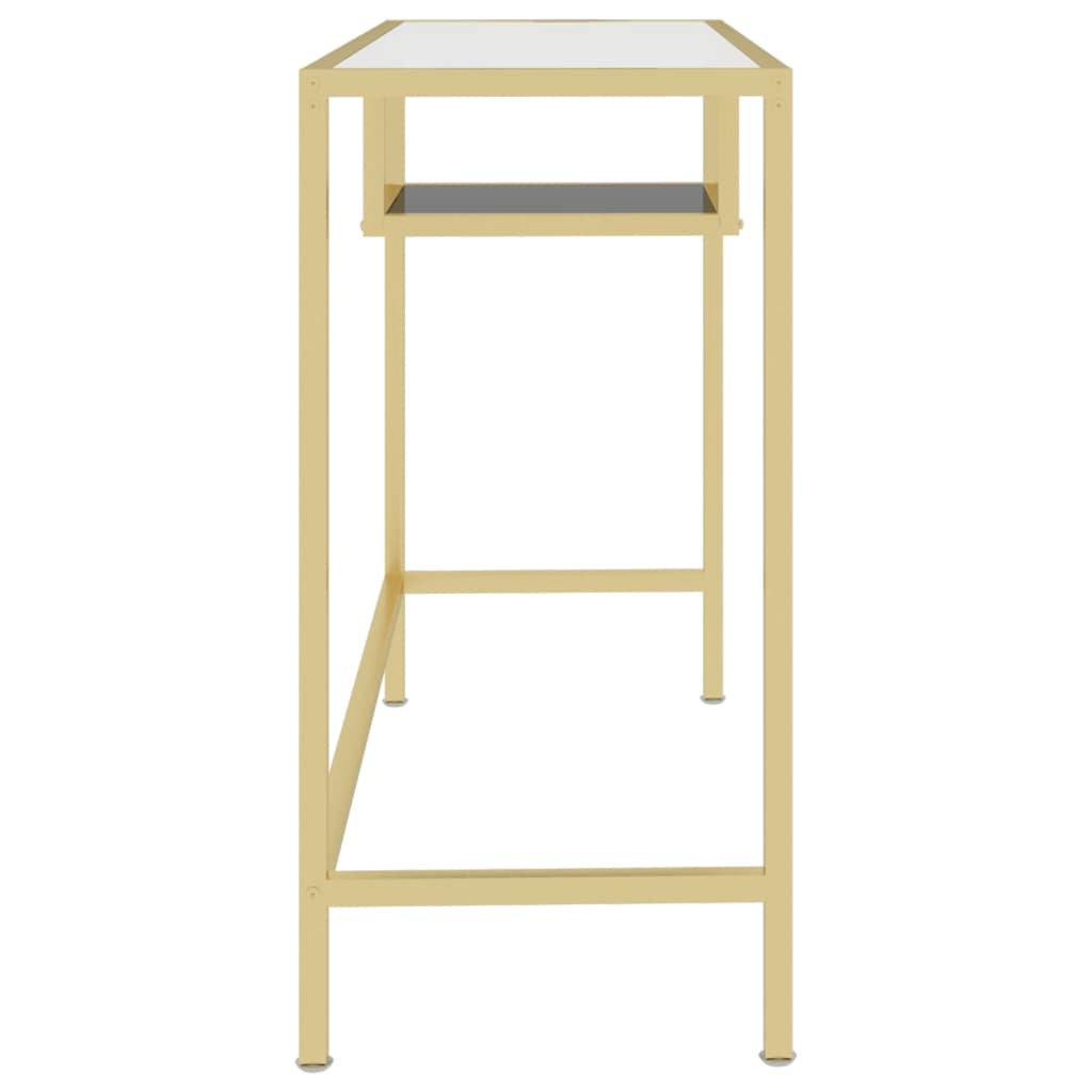 Computer desk 100x36x74 cm tempered glass transparent