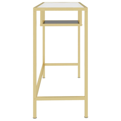 Computer desk 100x36x74 cm tempered glass transparent