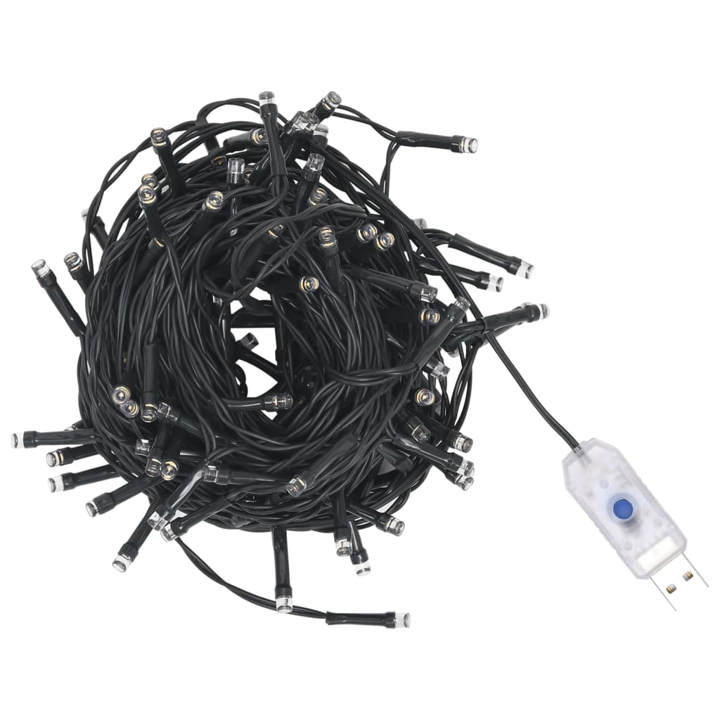 Kunstkerstboom met verlichting en sneeuw 210 cm groen