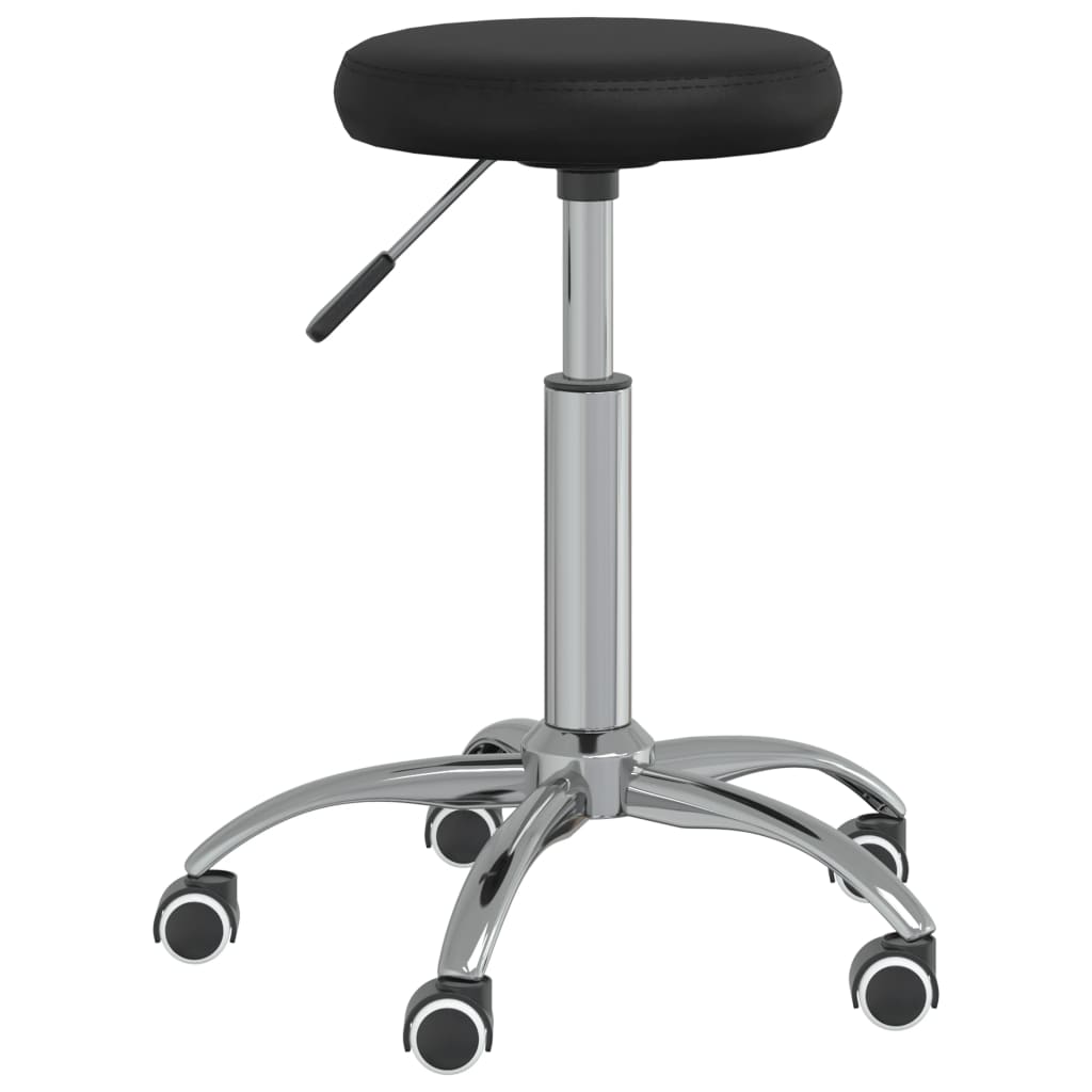 Office chair swivel artificial leather black
