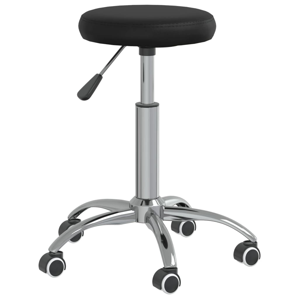 Office chair swivel artificial leather black
