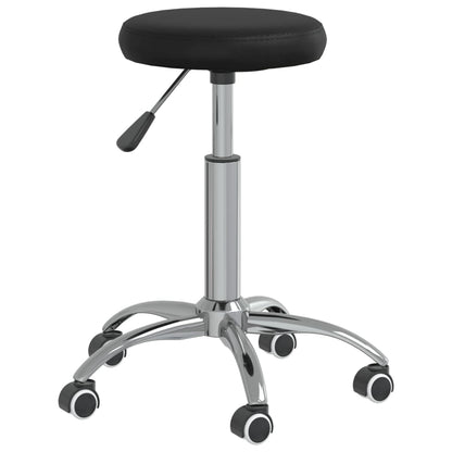Office chair swivel artificial leather black