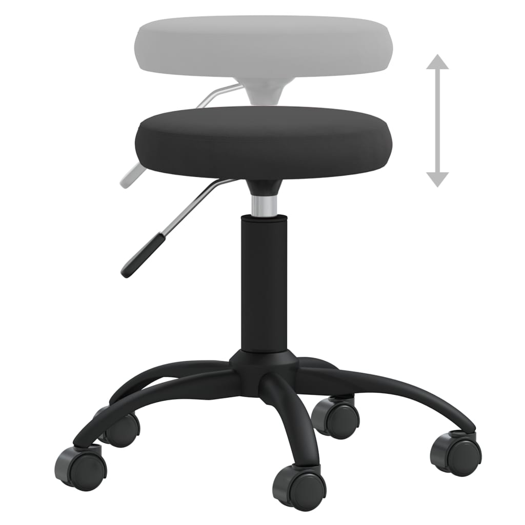 Office chair swivel velvet black
