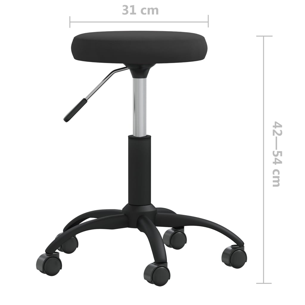 Office chair swivel velvet black