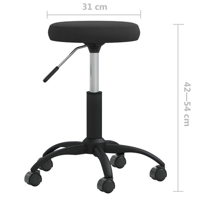 Office chair swivel velvet black