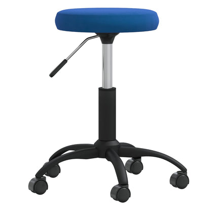 Office chair swivel velvet blue