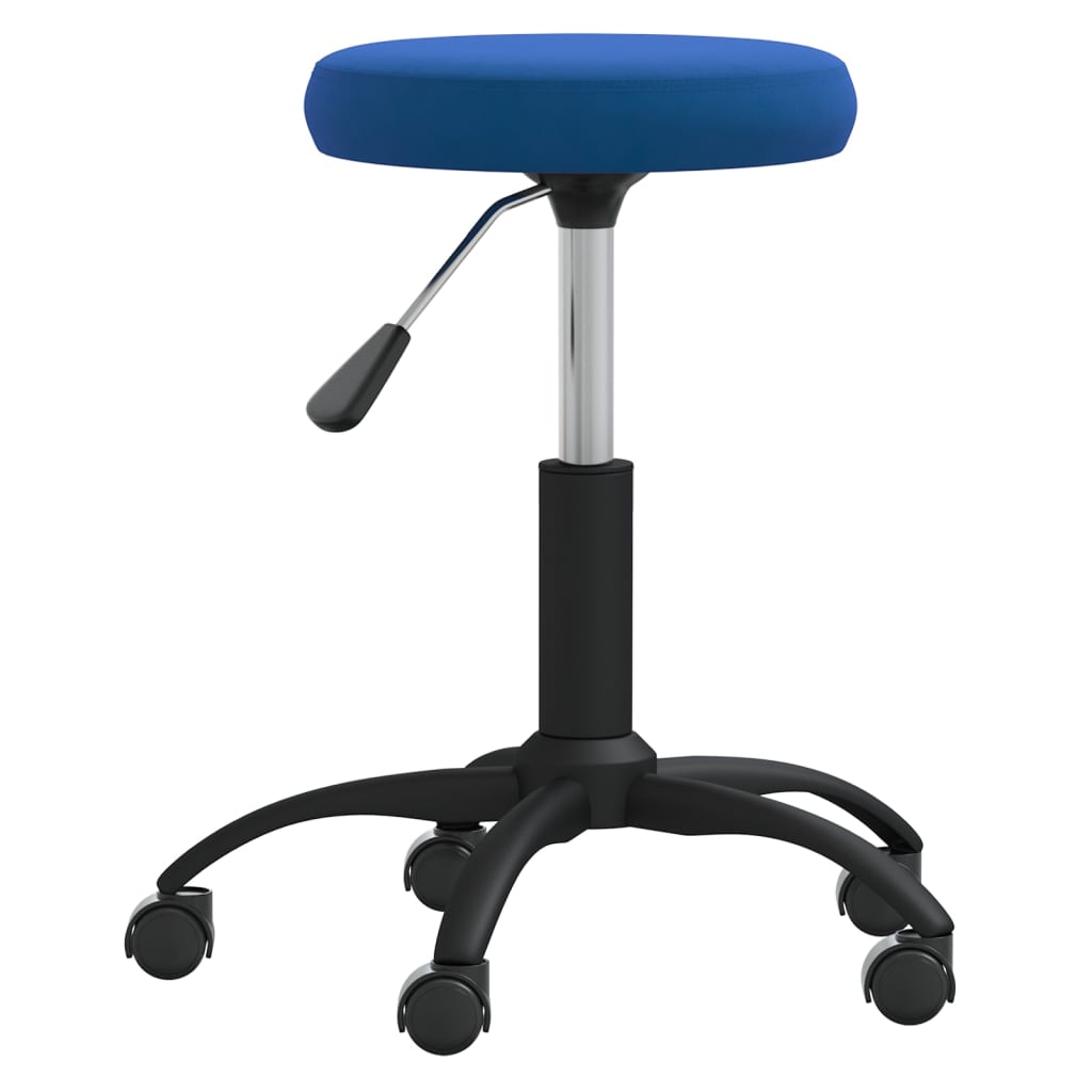 Office chair swivel velvet blue