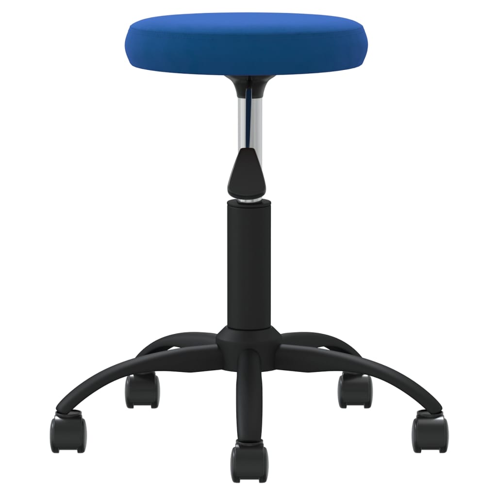 Office chair swivel velvet blue