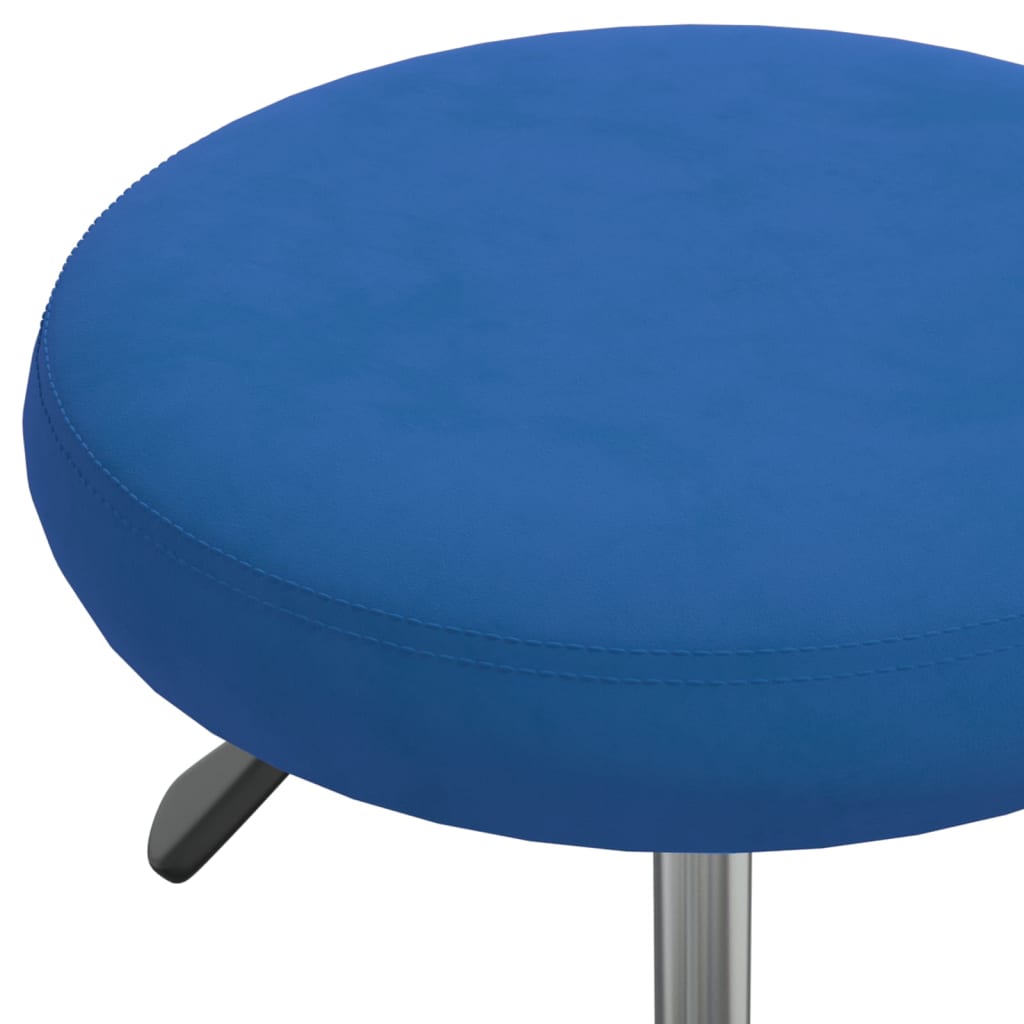 Office chair swivel velvet blue