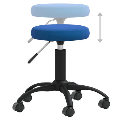 Office chair swivel velvet blue