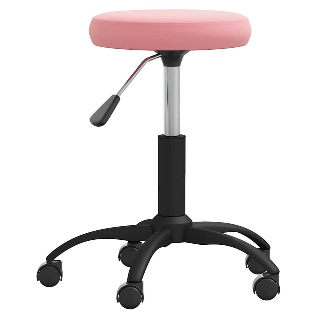 Office chair velvet pink