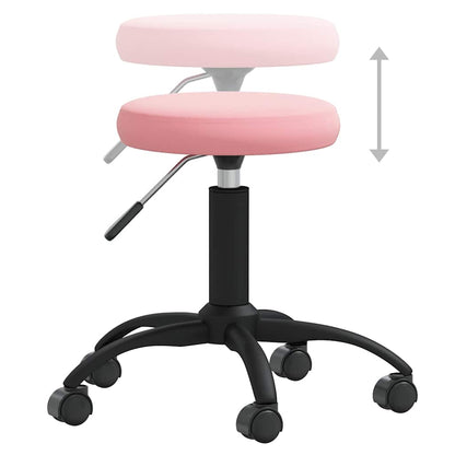 Office chair velvet pink