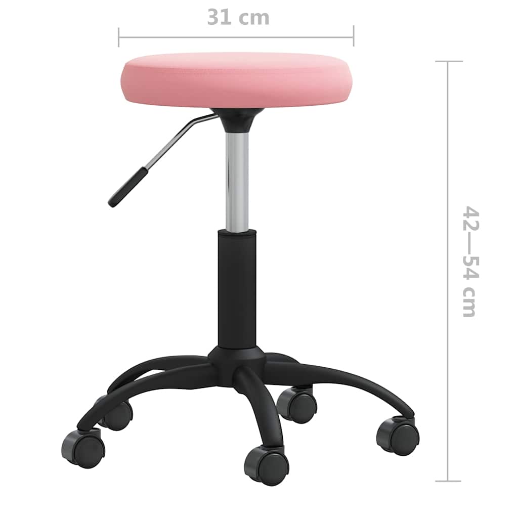Office chair velvet pink