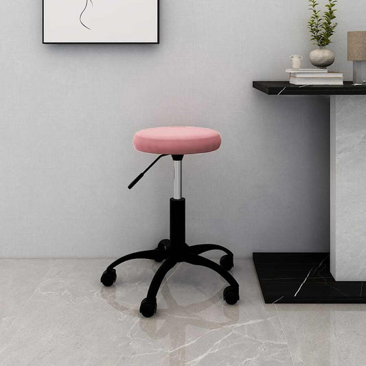 Office chair velvet pink