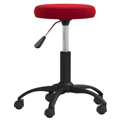 Office chair swivel velvet wine red