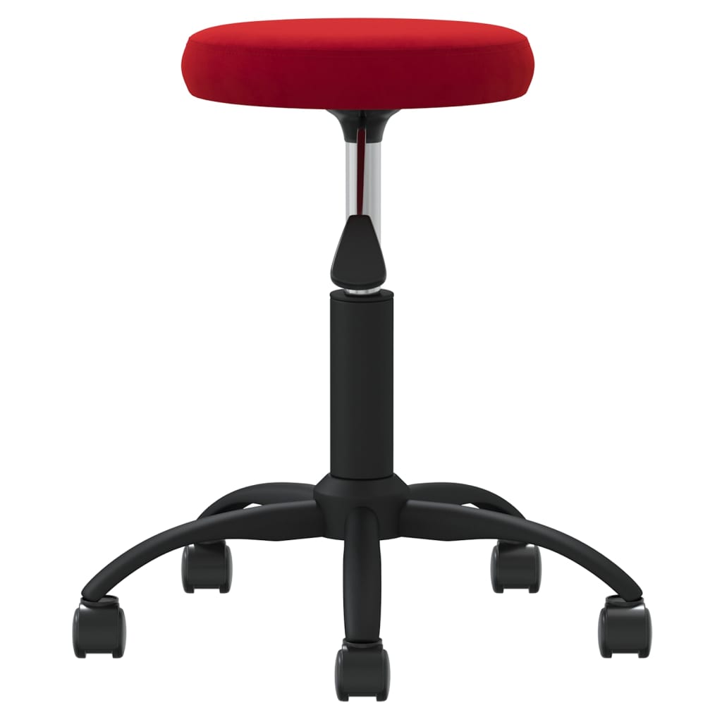 Office chair swivel velvet wine red