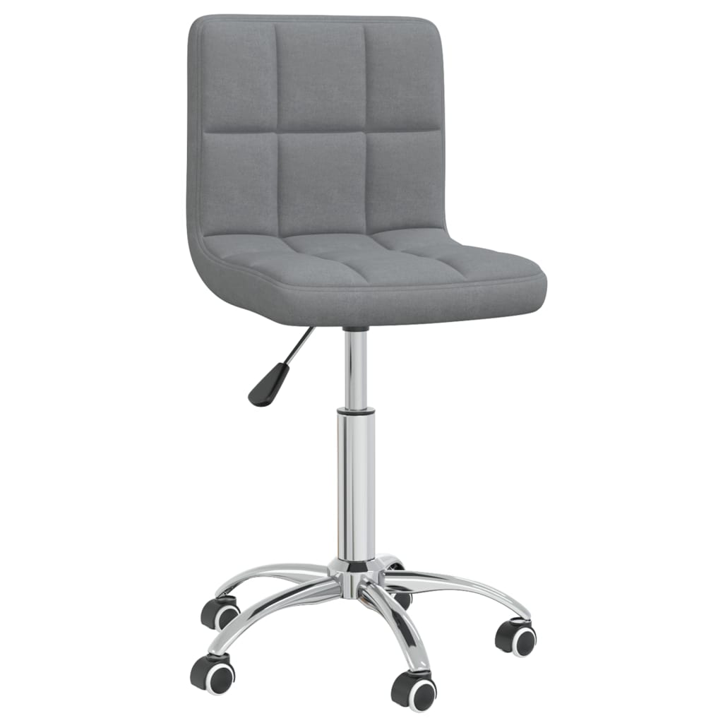 Office chair swivel fabric light gray