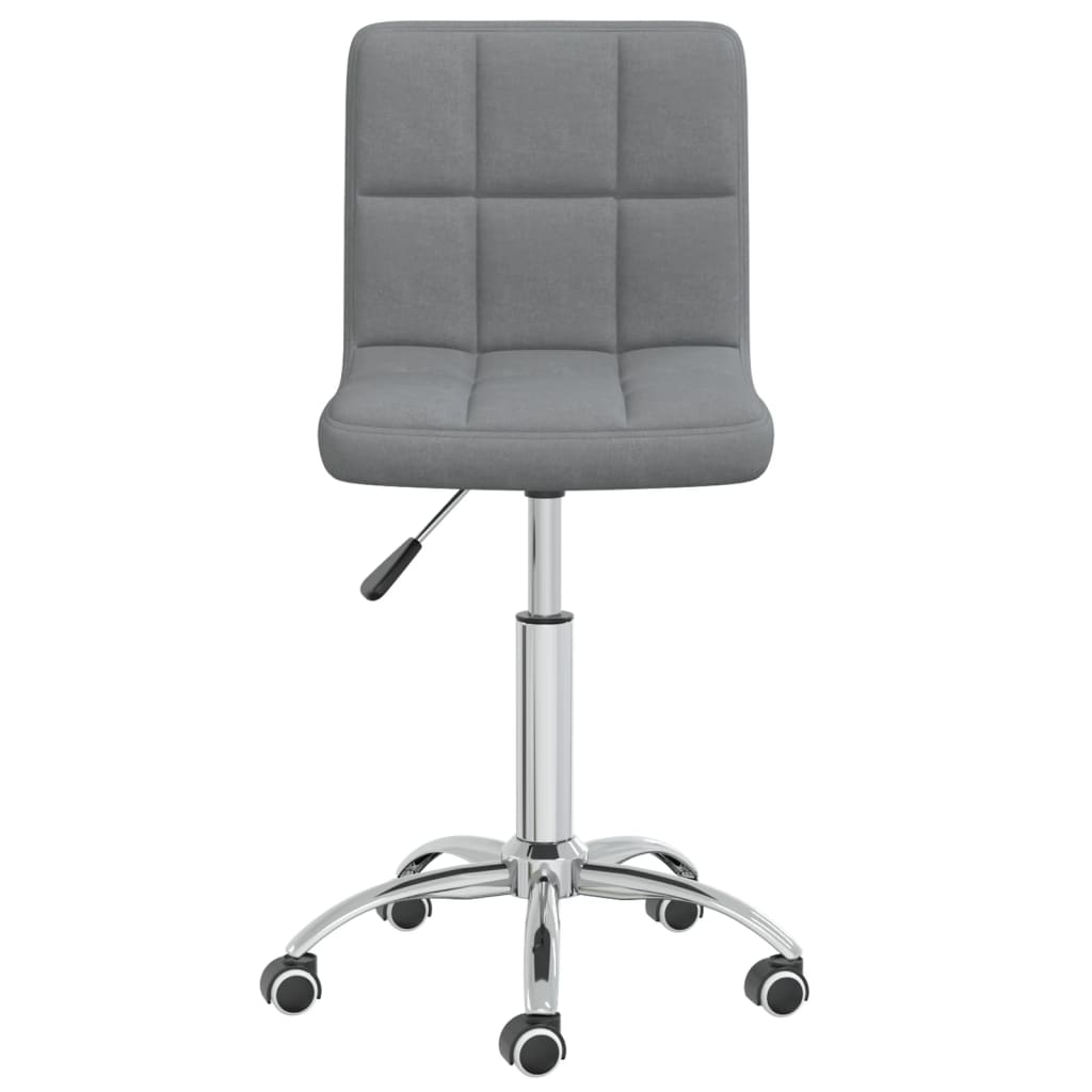 Office chair swivel fabric light gray