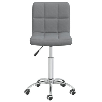 Office chair swivel fabric light gray