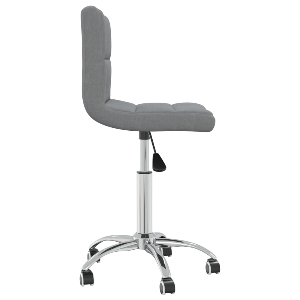 Office chair swivel fabric light gray