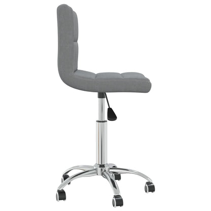 Office chair swivel fabric light gray