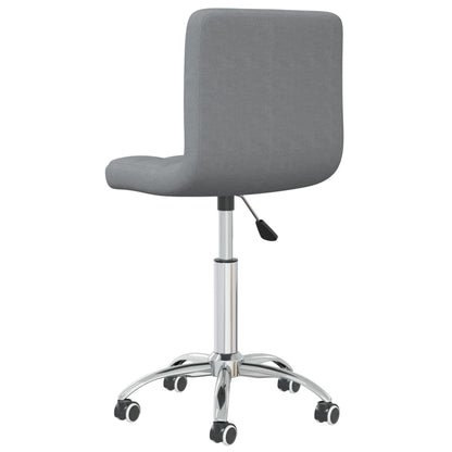 Office chair swivel fabric light gray