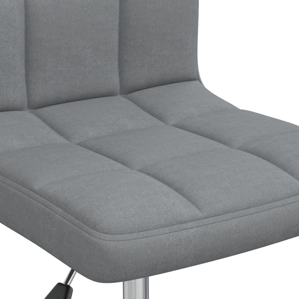 Office chair swivel fabric light gray