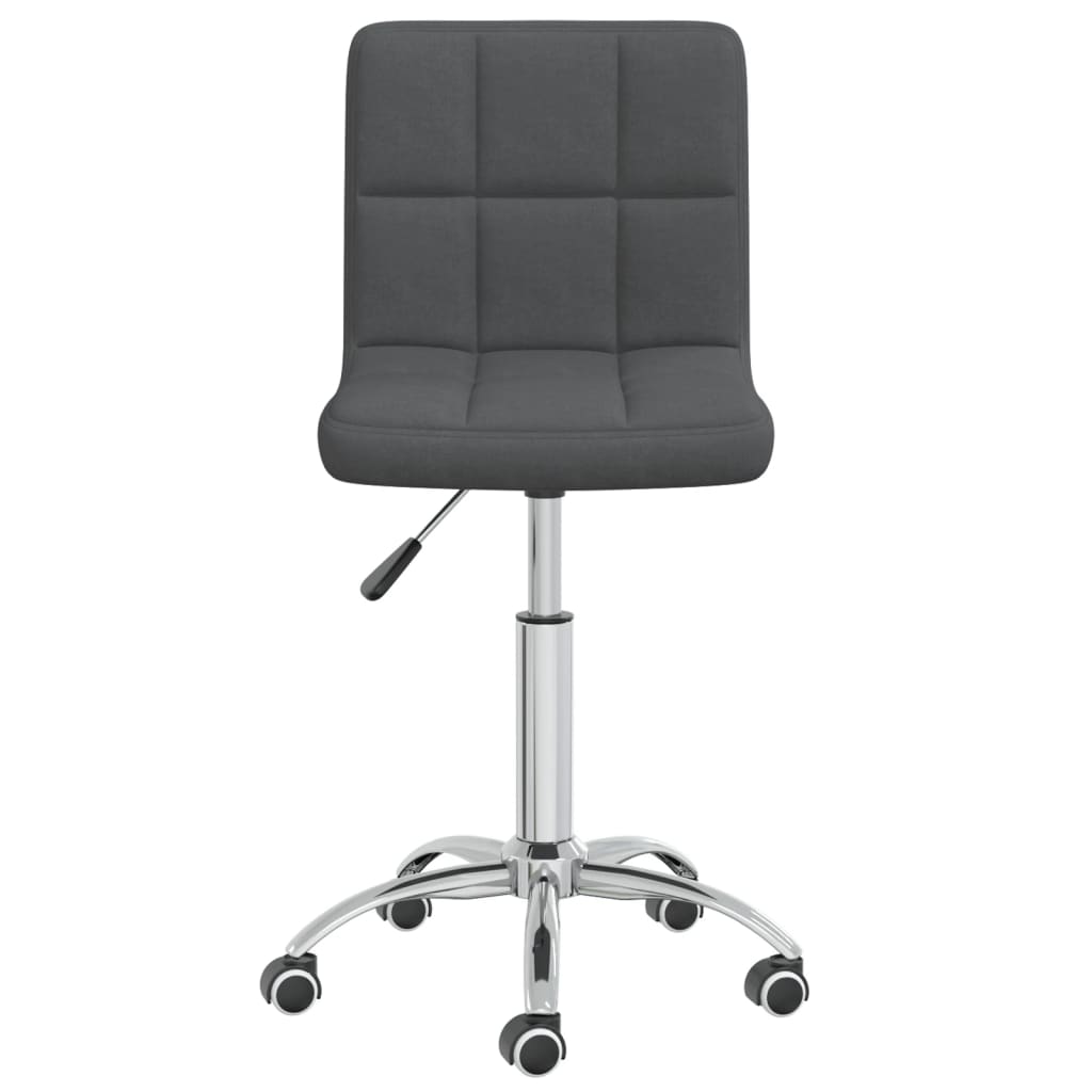 Office chair swivel fabric dark gray
