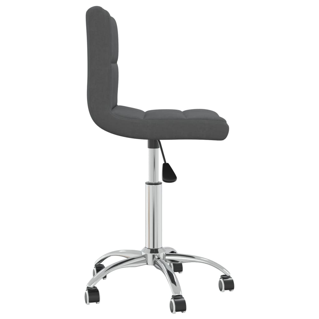 Office chair swivel fabric dark gray