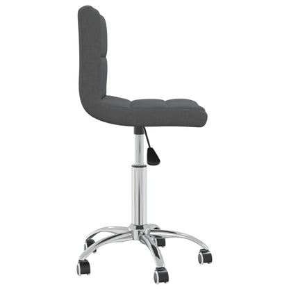 Office chair swivel fabric dark gray