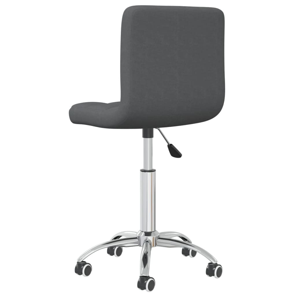 Office chair swivel fabric dark gray