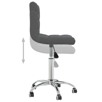 Office chair swivel fabric dark gray