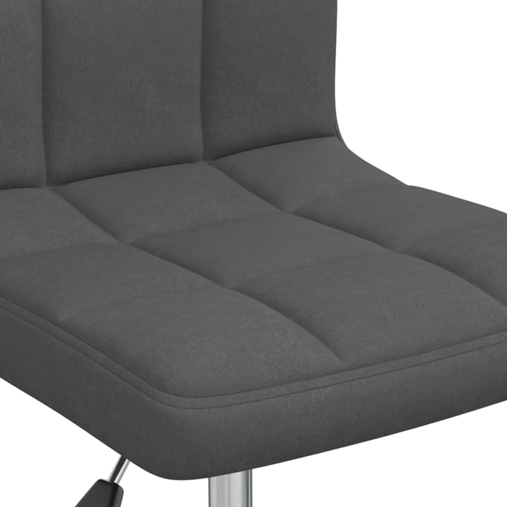 Office chair swivel fabric dark gray