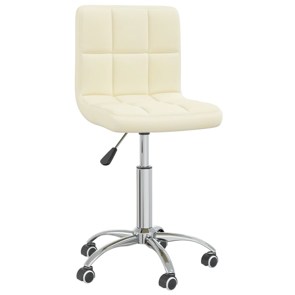 Office chair swivel fabric cream colored