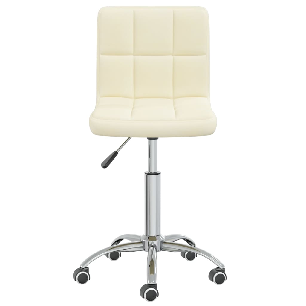 Office chair swivel fabric cream colored