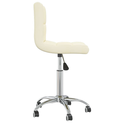 Office chair swivel fabric cream colored