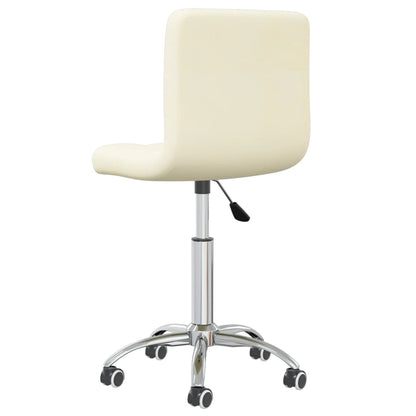 Office chair swivel fabric cream colored