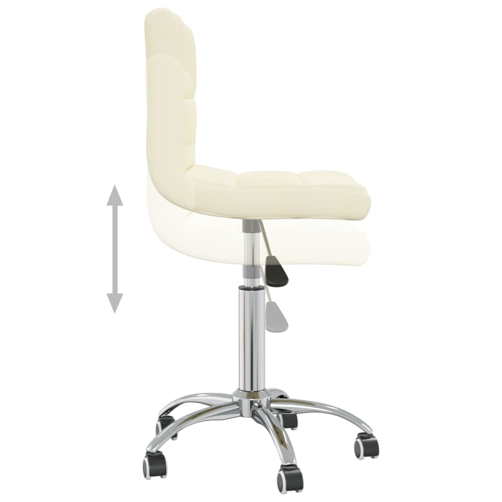 Office chair swivel fabric cream colored