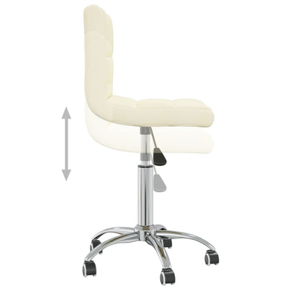 Office chair swivel fabric cream colored